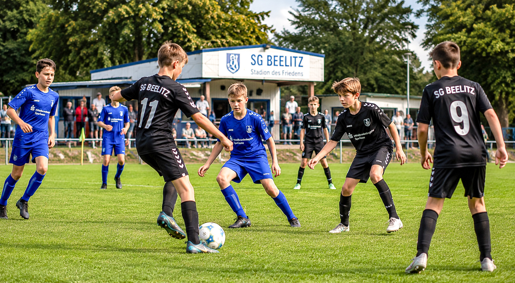 Bild: KI-generierte Darstellung Tor schiessen